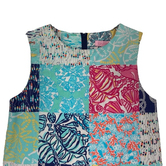 Lily Pulitzer Maurina Print Shift Dress Girls Size 14 - Picture 3 of 12